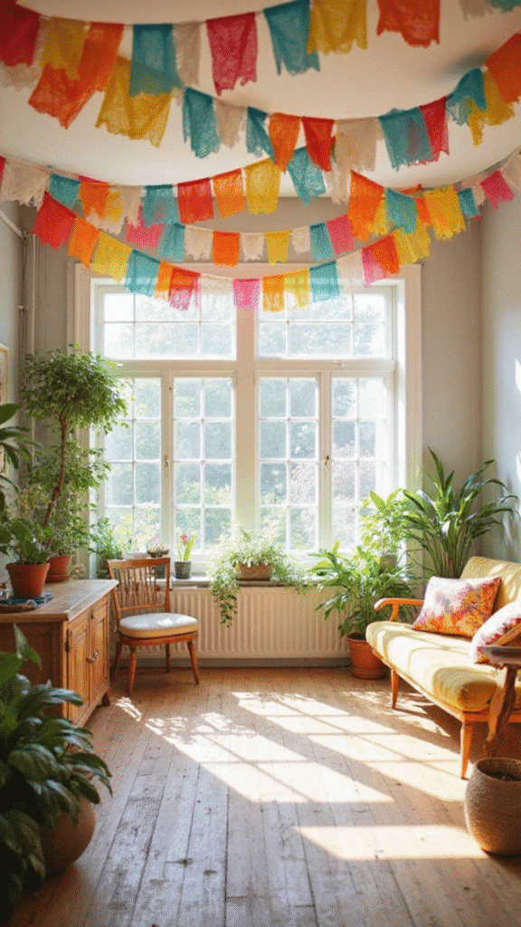 Hang Up Colorful Banners