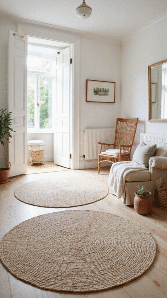 Swap Out Rugs for a Light and Breezy Look